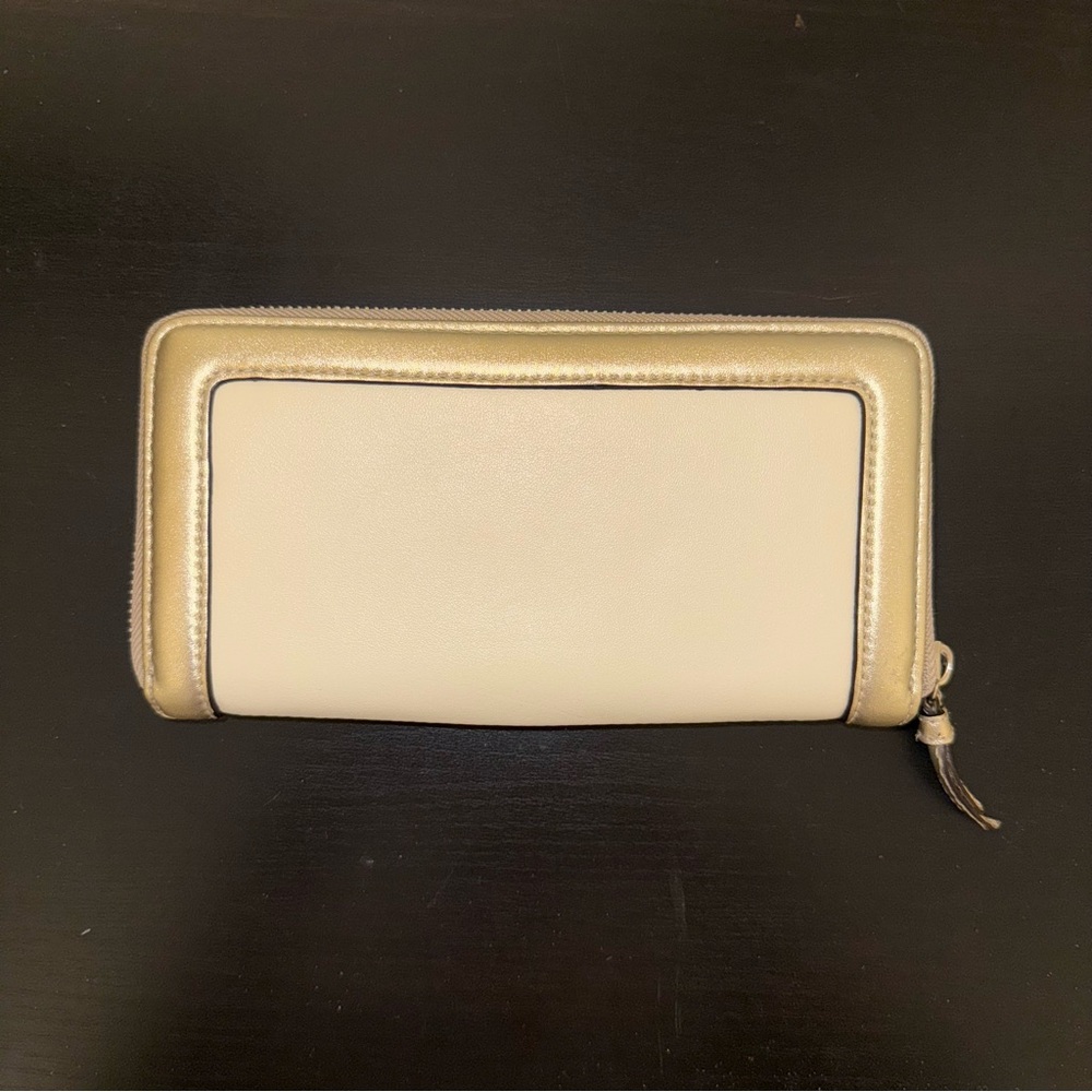 Coach Cream and Gold Women's Wallet - Picture 2 of 4